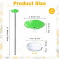 thumbnail image 3 of Uxcell 2-Pack Bee Watering Station, 30cm/11.8 Inch Resin Bee Bath for Garden Water Feeder, Colorful Butterfly Bath Bowl for Outdoor/Garden/Yard Decor [Green], 3 of 6