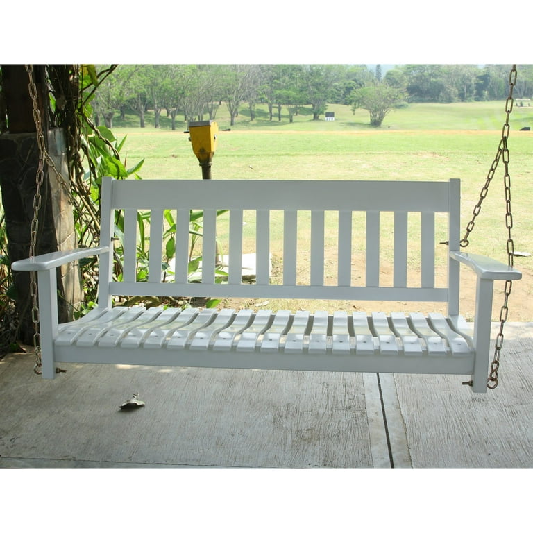 Cambridge Casual 52 in. All Weather Wood Porch Swing Walmart