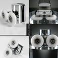 thumbnail image 2 of Swing Wheel 23mm Bathroom Shower Doors Sliding Door Hanging Wheel (2 Top Roller And 2 Button Roller), 2 of 11