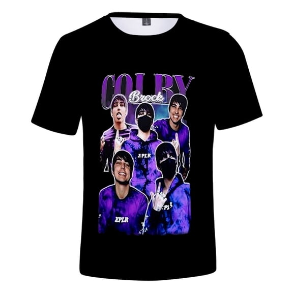 Colby Brock T-Shirt Merch Women Men Casual Streetwear 3D Trend Fashion Summer Tops Tee