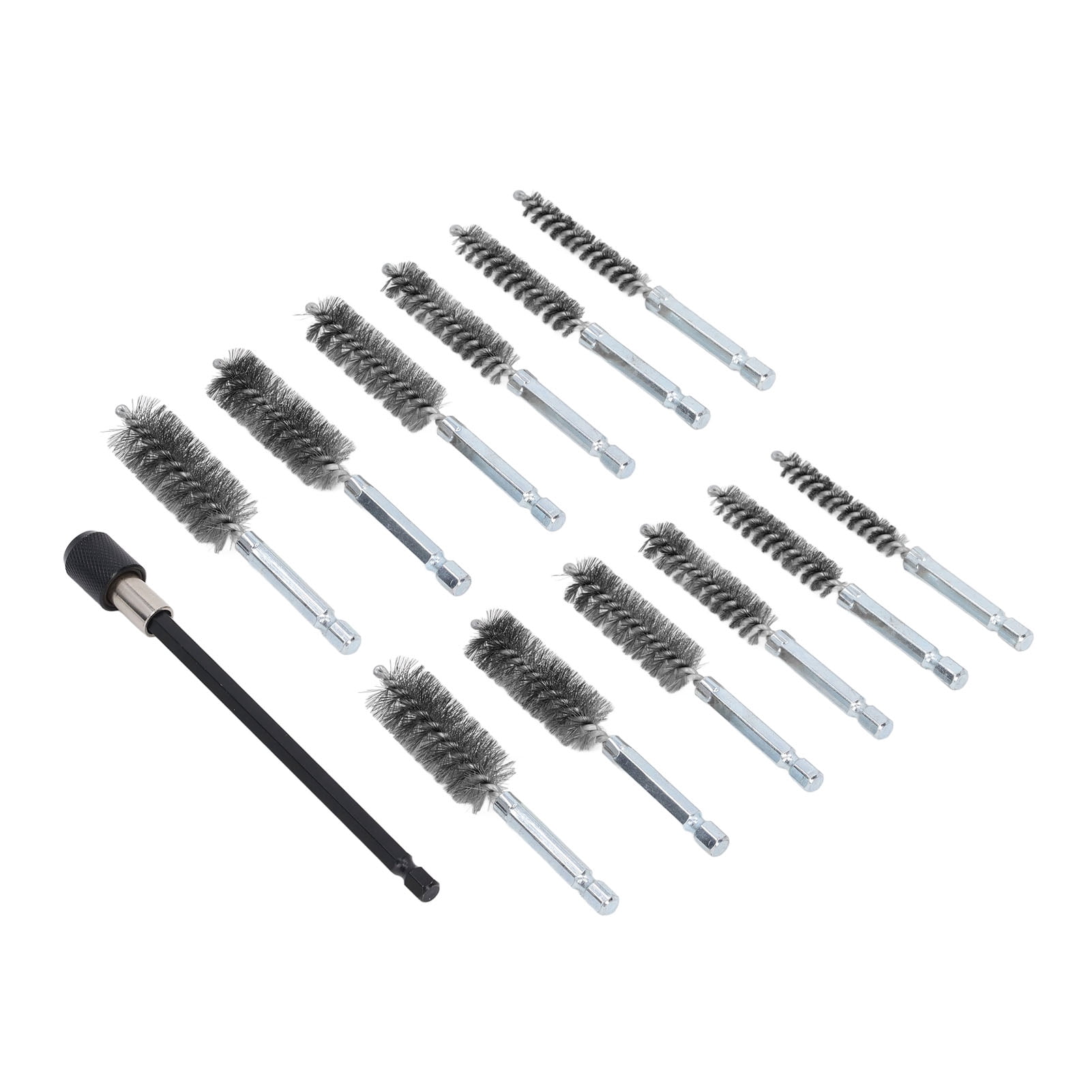Lot De 6 Brosses De Nettoyage En Acier Inox Pour Perceuse - Tige 1/4" - Diamètres De 8 à 19mm
