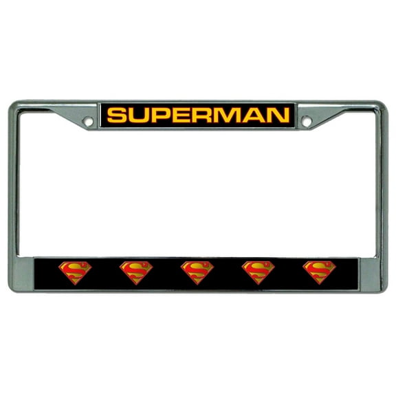 Superman Chrome License Plate Frame