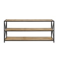 thumbnail image 7 of 60" X-Frame Metal and Wood Console and Bookcase in Dark Walnut, 7 of 7