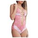 thumbnail image 1 of Gibobby Lencería sexy para mujer Conjunto de Lencería Sexy para Mujer Ropa Interior de Encaje Interior con Cuello V Ropa de Dormir(Rosa, CH), 1 of 5