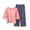L76-Pink, variant on Pajamas for Women Set Plus Size Casual Loungewear Sets Round Neck 3/4 Sleeve Tops and Capri Pants Sleepwear Womens Pajama Sets