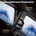 thumbnail image 4 of Dteck for Samsung Galaxy Z Flip 5 Case with Hinge Protection, Full Body Military Drop Shockproof Rugged Case with Screen Protector for Samsung Galaxy Z Flip5 with Kickstand, Black, 4 of 8
