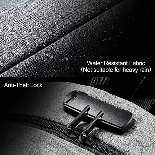 Travel Laptop Backpack Water Resistant Anti-Theft Bag with USB Charging Port and Lock 14/15.6 Inch Computer Business Backpacks for Women Men College School Student Gift,Bookbag Casual Hiking Daypack 