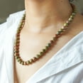 thumbnail image 4 of Tibetan Silver Women's Strand Necklace Jasper Gemstone Beaded Jewelry Gifts for Her 18.5", 4 of 7