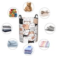 thumbnail image 6 of XMXY Round Laundry Basket Organizer, Cartoon Cute Animals Dogs Waterproof Collapsible Dirty Clothes Basket Laundry Hamper, Small Size, 6 of 8