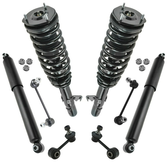 TRQ Complete Strut & Spring Assemblies Shock Absorbers Sway Bar End Links Set SKA67270 Fits select: 2003-2008 MAZDA 6