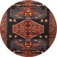 thumbnail image 1 of Ahgly Company Indoor Round Traditional Chestnut Brown Animal Area Rugs, 3' Round, 1 of 6