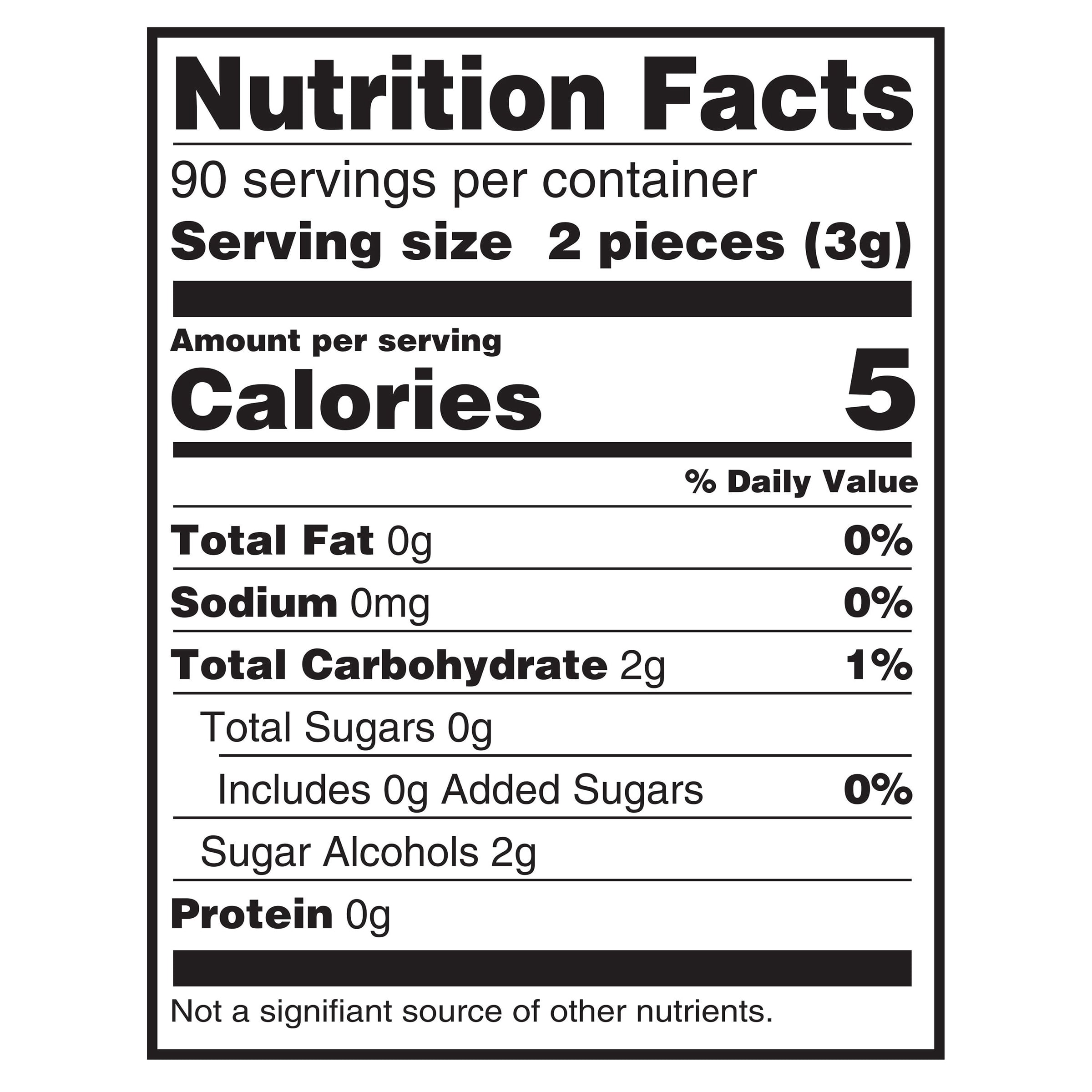 Eclipse Gum, Polar Ice, Sugar Free, 180 Piece Bag