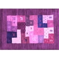 thumbnail image 1 of Ahgly Company Indoor Rectangle Abstract Purple Contemporary Area Rugs, 2' x 5', 1 of 4