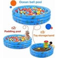 thumbnail image 3 of Inflatable swimming pool - blue - 80*30CM + air pump, 3 of 5
