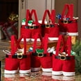 thumbnail image 3 of Paquete de 6 Bolsas de Regalo Navideñas con Forma de Papá , Pequeñas Bolsas de Dulces, Bolsas de Regalo Decorativas para Fiestas Navideñas para Regalos, 3 of 4