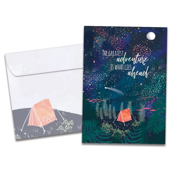 Tree-Free Greetings Birthday Greeting Card, 100% Recycled Paper, 5x7, The Greatest Adventure (GO65233)