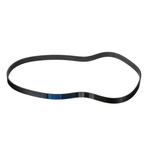 6PK1320 V-Ribbed Belt 6 Ribs 1320mm Length x 21mm Width x 5mm Height, EPDM Micro V Serpentine Belt