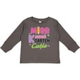 thumbnail image 3 of Inktastic Miss Kindergarten Cutie with Pencil and Stars Girls Long Sleeve Toddler T-Shirt, 3 of 5