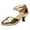 Gold, variant on Women's Middle Heels Latin Heel Stoppers Chunky Shoe Sequins Dancing Shoes Ballroom Heel Protectors for Walking on Grass Lace Wedge Sandal Tango High Heels for Beach Wedges Shoes for Women