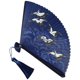 thumbnail image 4 of Chinese Style Bamboo Folding Fan, Portable Handheld Decorative Fan for Weddings, Parties, Dancing, Home Decor, Retro Design with Tassel for DIY and, 4 of 4