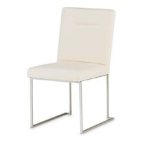 Michael Amini Laguna Ridge Dining Side Chair - Brushed Silver/Oak