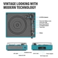 thumbnail image 2 of Tocadiscos inalámbrico Bluetooth FEKTIK, tocadiscos, azul, 2 of 7
