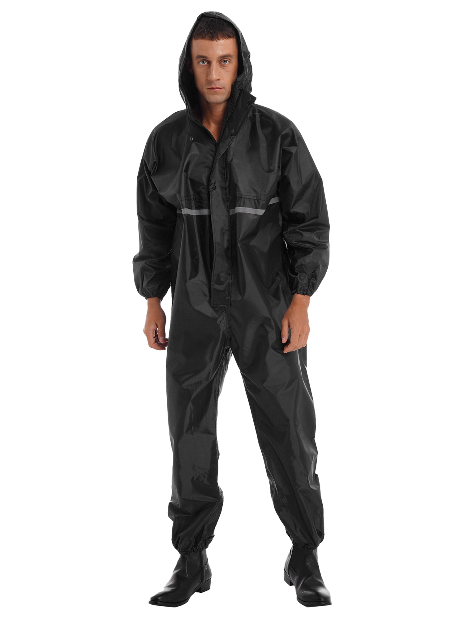 Yeahdor Mens Waterproof Jumpsuit, Hooded Rain Suit Yeahdor Mens Waterproof Jumpsuit, Hooded Rain Suit
