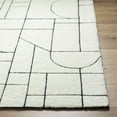 thumbnail image 4 of Hauteloom Fusao Wool Living Room, Bedroom Area Rug - Contemporary - Rose Cream - 9' x 12', 4 of 19