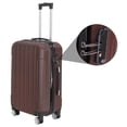 thumbnail image 5 of Veryke 3-in-1 Luggage Set, Traveling Luggage, Portable Large Capacity Luggage Bags for Travel, Rolling Storage Suitcase with Wheels, 20"+24"+28", Brown, 5 of 8