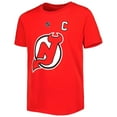 thumbnail image 2 of Youth Nico Hischier Red New Jersey Devils Player Name & Number T-Shirt, 2 of 3