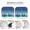 thumbnail image 6 of Haiem Christmas Trees Car Windshield Sun Shade (2 Pieces) Foldable Windshield Sun Shade Car Accessories for Truck SUV Pickup-Large, 6 of 7