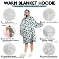 thumbnail image 5 of Wearable Oversized Blanket,Light Blue Bigfoot and Tree Pattern Wearable Blanket Hoodie for Adults,Cozy Hooded Blankets with Super Pockets,Super Warm Fuzzy Pullover for Women & Men, 5 of 6