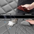 thumbnail image 6 of Fit for Infiniti M45 2003 Seat Cover, Premium Leather Full Set of 5 Seats Scratch Resistant Protect and Upgrade Seats, Black and Gray Car Seat Covers, Upgrade the Car's Interior, 6 of 7