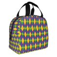 thumbnail image 2 of Easygdp Mardi Gras Bolsa Térmica Premium - Tela Oxford Impermeable, Gran Capacidad, Bolsillo Frontal, Unisex para Trabajo, Escuela, Actividades al Aire Libre y Picnics, 2 of 8