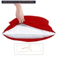 thumbnail image 5 of HNB Store 600 TC Egyptian Cotton Olympic Queen Bed Sheet Set Include's - 18" inch Deep Fitted Sheet | 1 Flat Sheet | 2 Pillowcases | Blood Red Solid, 5 of 6