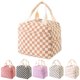 thumbnail image 5 of Bolsa térmica de pana para almuerzo, bolsa aislante, bolsa de almuerzo suave, bolsa térmica escolar para picnic y viajes., 5 of 8