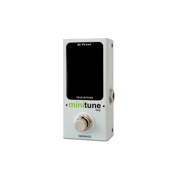 GOKKO GK-70 MiniTune &acirc; Compact Chromatic Tuner Pedal for Guitar & Bass, LED Display, True Bypass, Fast & Accurate Mini Pedal
