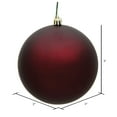 thumbnail image 2 of Vickerman 3" Burgundy Matte Ball Ornament, 32 per Box, 2 of 2
