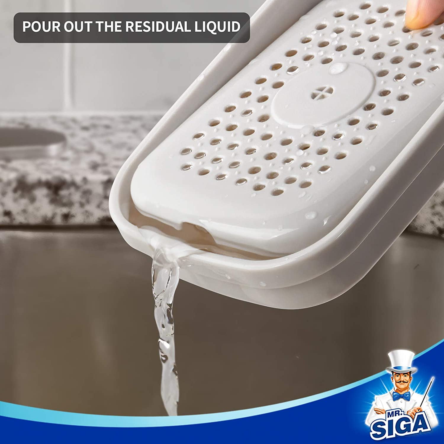 MR.SIGA キッチン用ディッシュソープディスペンサー 2イン1 プレミアムソープディスペンサー スポンジホルダー 食器洗い機ソープポ 並行輸入 製品 \u2013