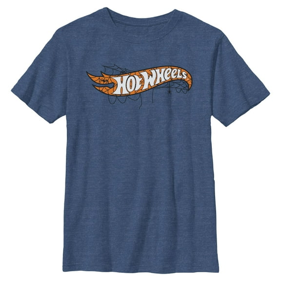 Boys Hot Wheels Halloween Gothic Logo T Shirt
