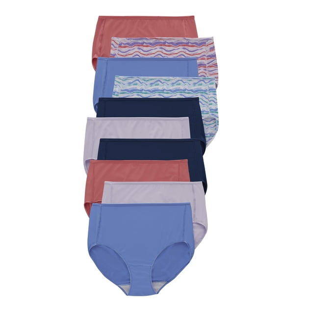 Braguitas de microfibra para mujer Panties Hanes, paquete de 10, talla 8
