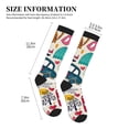 thumbnail image 2 of Lsque London Symbols Pattern Sport Compression Socks for Men & Women 15-20 mmHg Knee High Nurse Pregnant Running Medical and Travel Athletic, 2 of 6