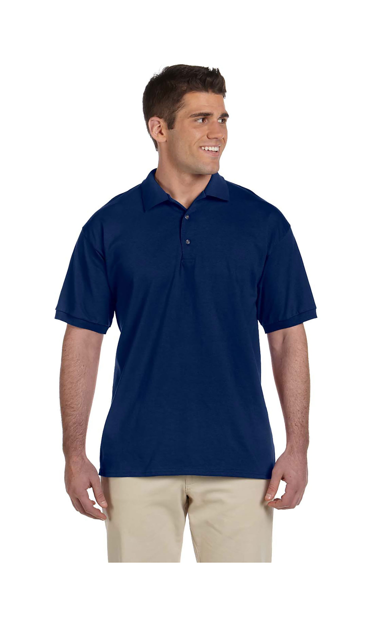Gildan Mens Double-Needle Jersey Polo Sport Shirt 