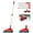 Red, variant on Magic Broom, Multifunction Silicone Broom, Toilet Wiper Magic Broom Sweeping Silicone, Green Household Squeegee Broom for Floor Cleaning, Pet Hair, Dog Broom Brush Set Green