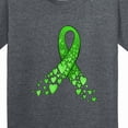 thumbnail image 4 of Inktastic Mental Health Awareness Ribbon with Green Hearts Youth T-Shirt, 4 of 5