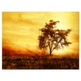 thumbnail image 2 of African Tree Silhouette - Landscape Photo Canvas Art Print, 2 of 3