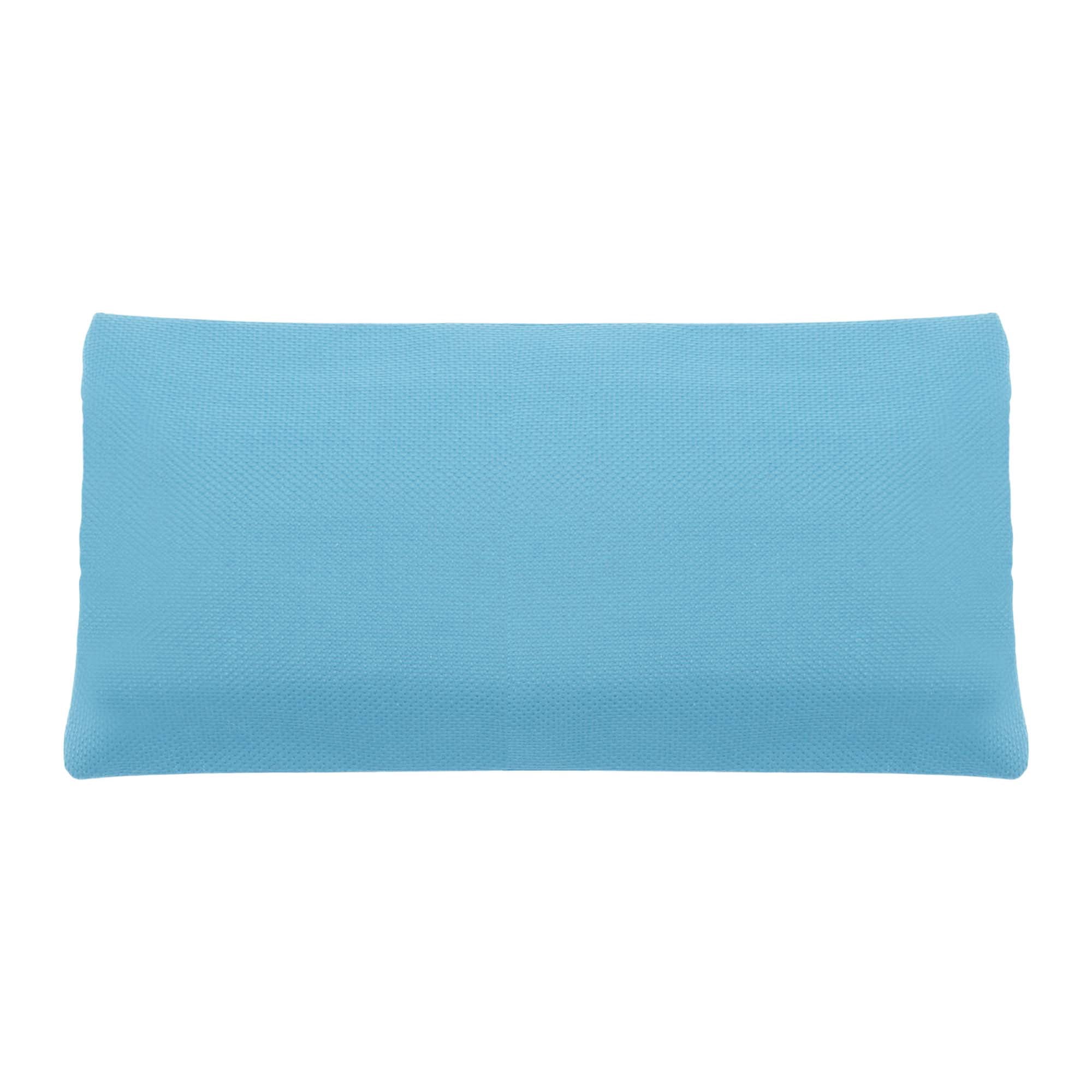 Unique Bargains Pencil Case Canvas Large Capacity Stationery Pen Bag for Office Light Blue