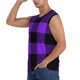thumbnail image 3 of Balery Purple Buffalo Plaid Camisetas sin mangas para hombre, absorbe la humedad y protege contra el mal olor.-XX-Large, 3 of 7