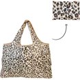 thumbnail image 6 of Wrapables Large Foldable Tote Nylon Reusable Grocery Bag, 3 Pack, Felines, 6 of 7