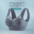 thumbnail image 4 of Sujetador push-up de seda helada de una pieza con copa fija que no deja marcas, sexy, sin aros de acero, para mujer, con espalda hermosa, para chicas gorditas, de talla grande, 4 of 5